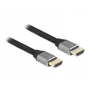 DELOCK Καλώδιο Ultra High Speed HDMI - αρσενικό A / αρσενικό A - 48 Gbps 8K 60 Hz - 3 m - γκρι