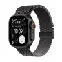 APPLE Watch Ultra 3 GPS + Cellular 49mm μαύρη θήκη τιτανίου με μαύρο Titan-Milanese Loop Sma