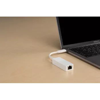D-Link Προσαρμογέας USB-C σε Gigabit Ethernet, Ενσύρματο, USB Type-C, Ethernet, 1000 Mbit/s, Λευκό
