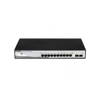 D-Link DGS-1210-10 Managed L2 Gigabit Ethernet (10/100/1000) 1U Μαύρο, Γκρι