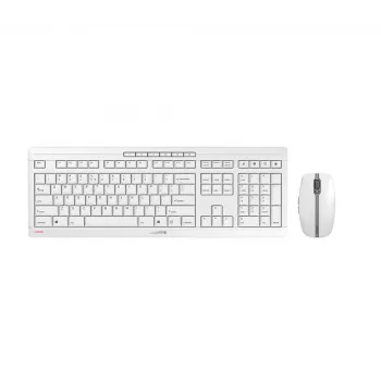 CHERRY Stream Desktop Recharge Πληκτρολόγιο Ποντίκι περιλαμβάνεται Universal RF Wireless QWERTY Αγγλικό Γκρι