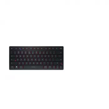 CHERRY KW 9200 MINI Πληκτρολόγιο Universal USB + RF Wireless + Bluetooth QWERTY Αγγλικό Μαύρο