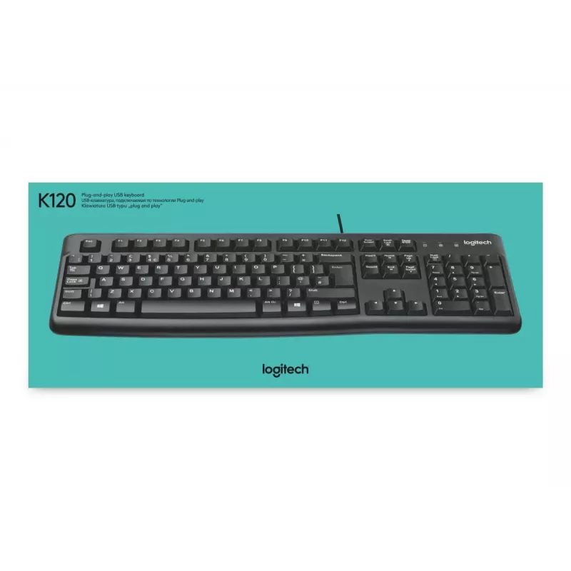LOGITECH Πληκτρολόγιο K120 - Azerty Βελγικό