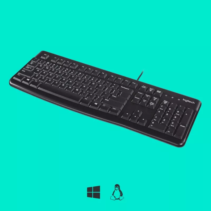 LOGITECH Πληκτρολόγιο K120 - Azerty Βελγικό