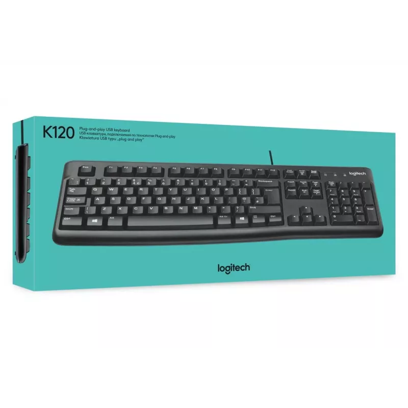 LOGITECH Πληκτρολόγιο K120 - Azerty Βελγικό