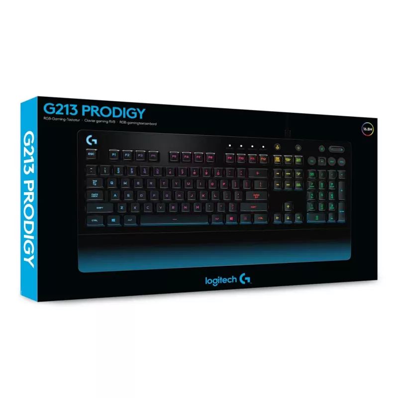 LOGITECH G213 Prodigy Gaming Πληκτρολόγιο USB - Azerty Βελγικό