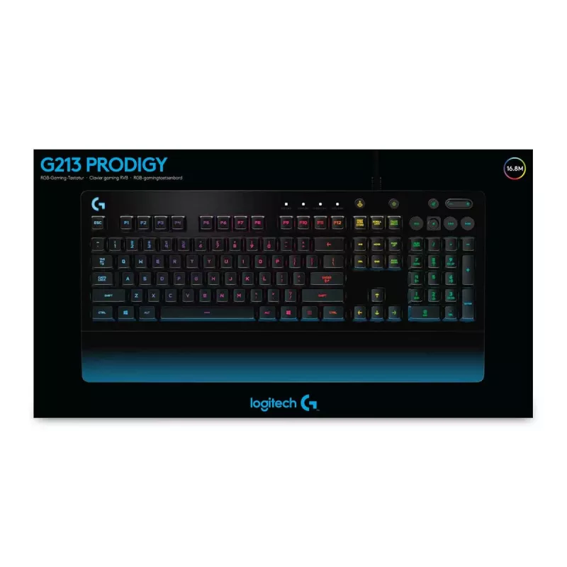 LOGITECH G213 Prodigy Gaming Πληκτρολόγιο USB - Azerty Βελγικό