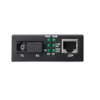 DIGITUS Μετατροπέας μέσου, Singlemode, BiDi, WDM Gigabit Ethernet, Tx1310nm / Rx1550nm βύσμα SC, έως 20 km