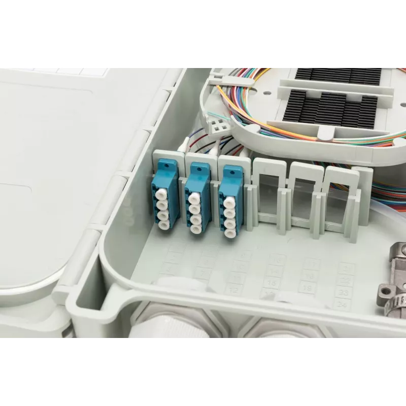 Digitus FTTH/FTTB κουτί διανομής προσυναρμολογημένο OS2 12 ίνες LC/PC