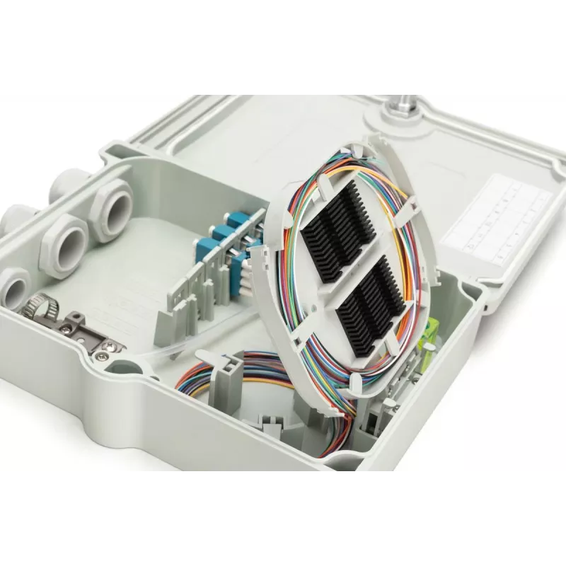 Digitus FTTH/FTTB κουτί διανομής προσυναρμολογημένο OS2 12 ίνες LC/PC
