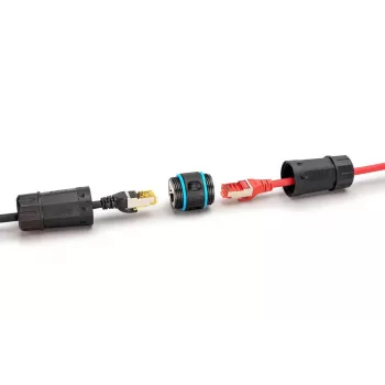 Καλώδιο δικτύου Digitus DN-93905-OD RJ45 σε RJ45 CAT 6A 1m μαύρο