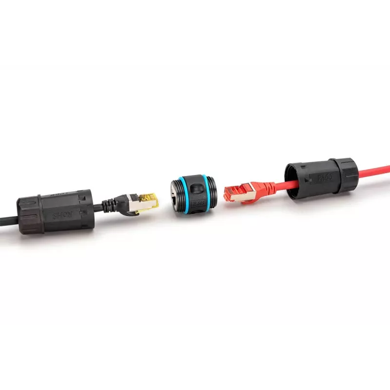 Καλώδιο δικτύου Digitus DN-93905-OD RJ45 σε RJ45 CAT 6A 1m μαύρο