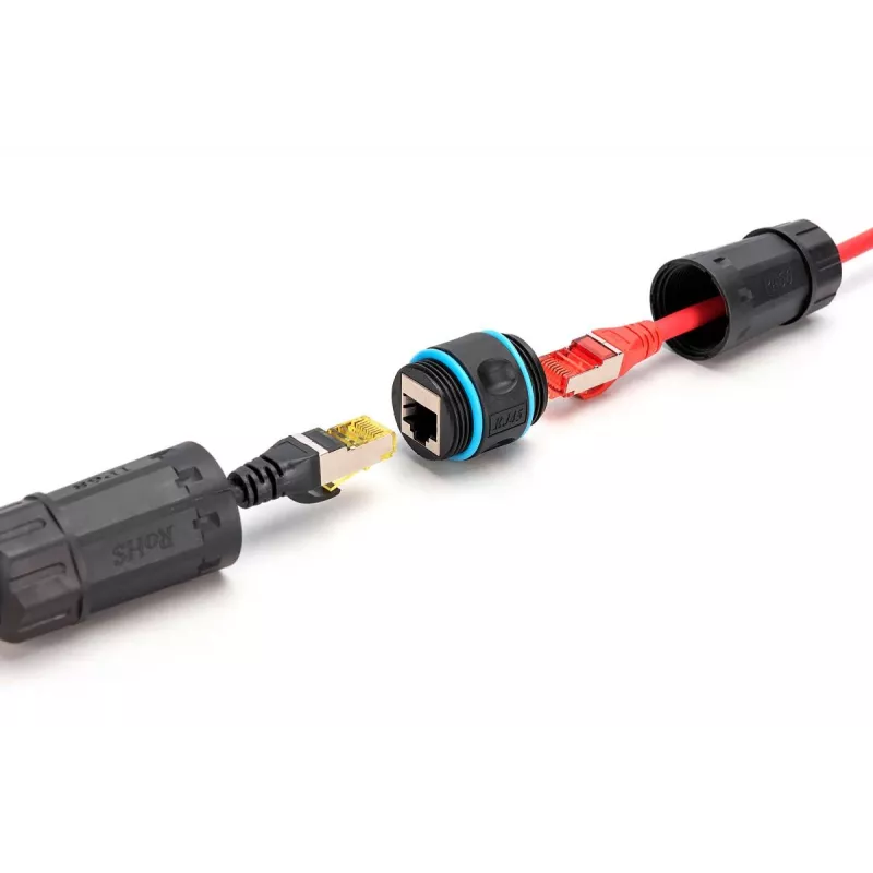 Καλώδιο δικτύου Digitus DN-93905-OD RJ45 σε RJ45 CAT 6A 1m μαύρο