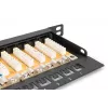 DIGITUS Patchpanel CAT6 μη θωρακισμένο 24-Port με Shutter - μαύρο