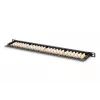 DIGITUS Patchpanel CAT6 μη θωρακισμένο 24-Port με Shutter - μαύρο