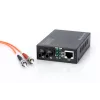 DIGITUS μετατροπέας μέσου, Multimode 10/100Base-TX σε 100Base-FX, με τροφοδοτικό, βύσμα ST, έως 2 km