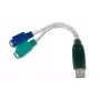 DIGITUS Προσαρμογέας από USB σε 2x PS/2 (DA-70118)