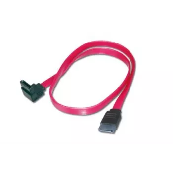 DIGITUS Καλώδιο σύνδεσης SATA, τύπου L F/F, 50cm 90° γωνιακό - ευθύ, SATA II/III κόκκινο