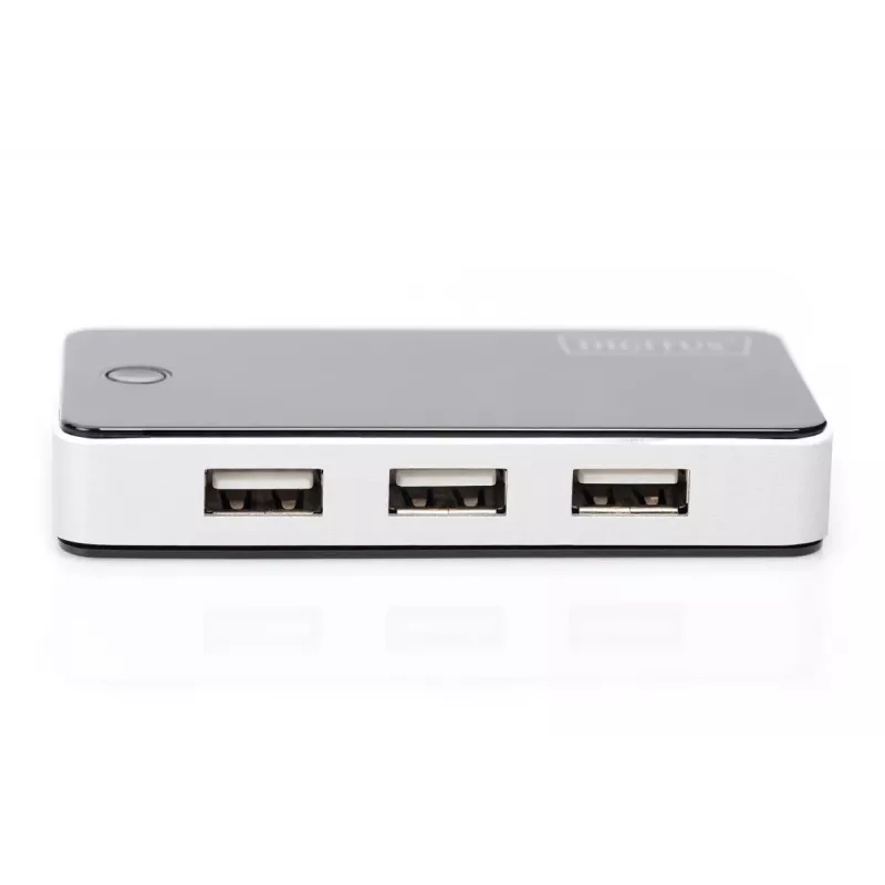 DIGITUS USB 2.0 7-Port Hub μαύρο (da-70222)