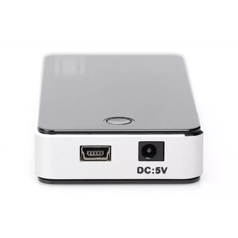 DIGITUS USB 2.0 7-Port Hub μαύρο (da-70222)