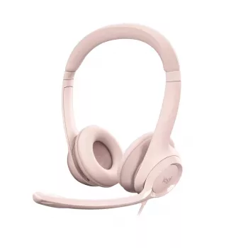 LOGITECH Headset - H390 - USB-A - ροζ
