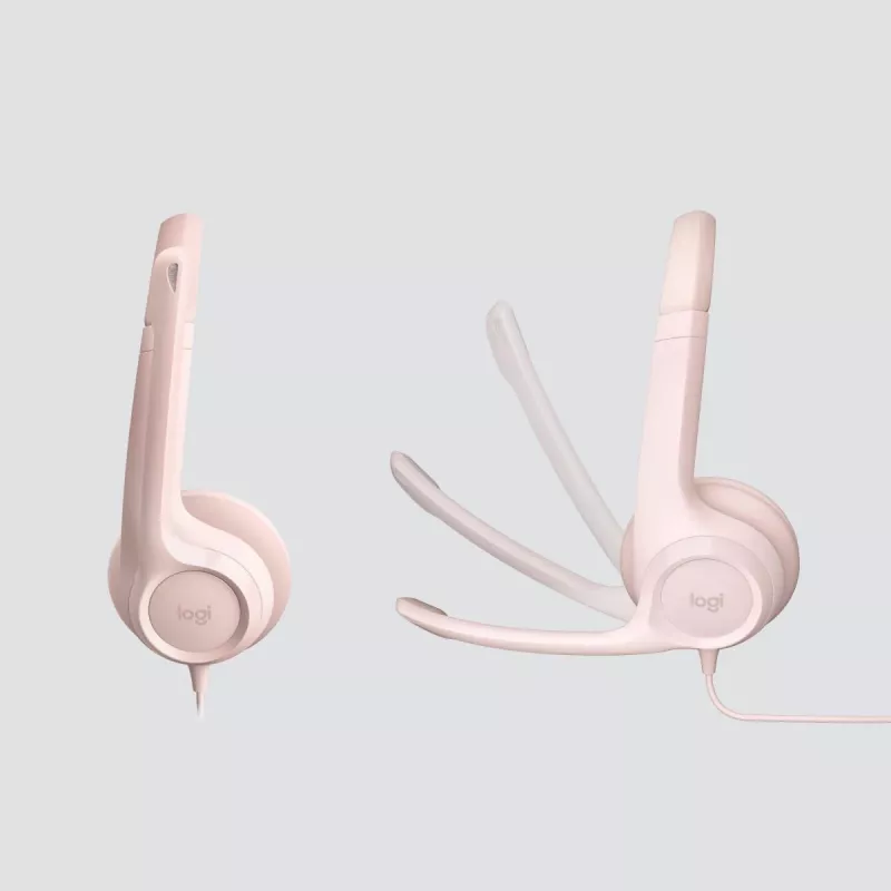 LOGITECH Headset - H390 - USB-A - ροζ