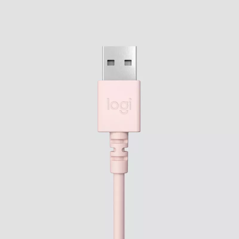 LOGITECH Headset - H390 - USB-A - ροζ