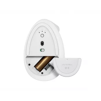 LOGITECH Lift for Mac Κάθετο εργονομικό ποντίκι - Off-White/ανοιχτό γκρι - EMEA