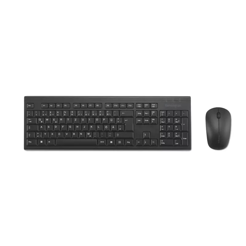 Kensington K75562DE, ασύρματο, RF Wireless, μεμβράνη, QWERTZ, μαύρο, ποντίκι περιλαμβάνεται