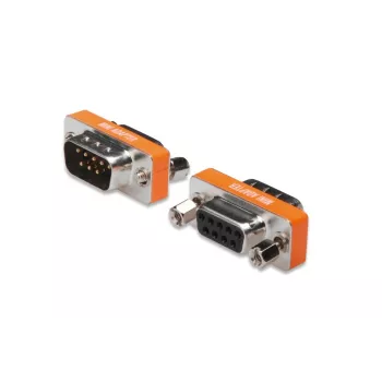 DIGITUS αντάπτορας null modem, D-Sub9 μεταλλικό κουτί, M/F, με εξάγωνες βίδες