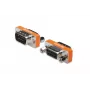 DIGITUS αντάπτορας null modem, D-Sub9 μεταλλικό κουτί, M/F, με εξάγωνες βίδες