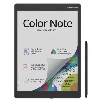 PocketBook Color Note PB1041-1-WW-B συσκευή ανάγνωσης e-book, 10,3 ιντσών E Ink Kaleido 3, 1404x1872, 32 GB, microSD, USB-C, Stormy Sea