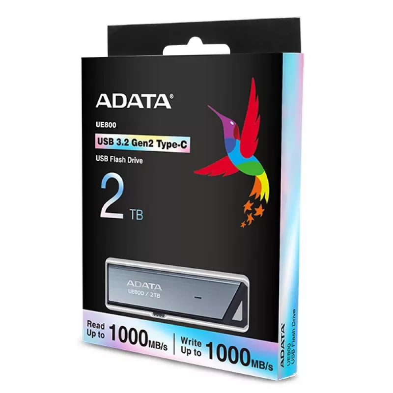 ADATA AELI-UE800-2T-CSG Μονάδα flash USB 2 TB USB Type-C 3.2 Gen 2 (3.1 Gen 2) Ασημί