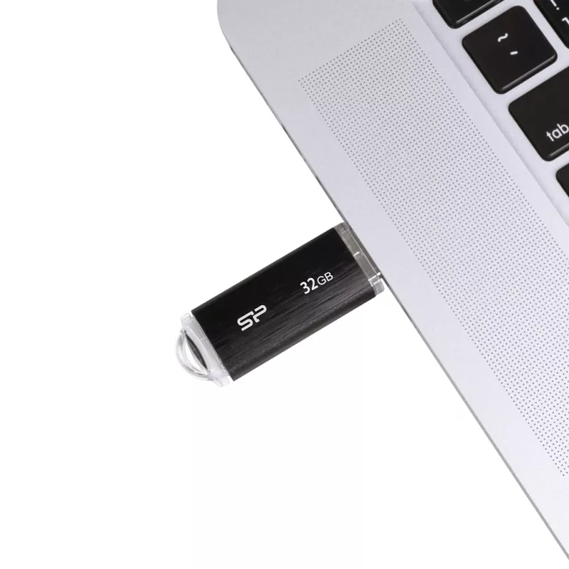 SILICON POWER Ultima U02 - 32 GB USB stick - USB 2.0 - Μαύρο