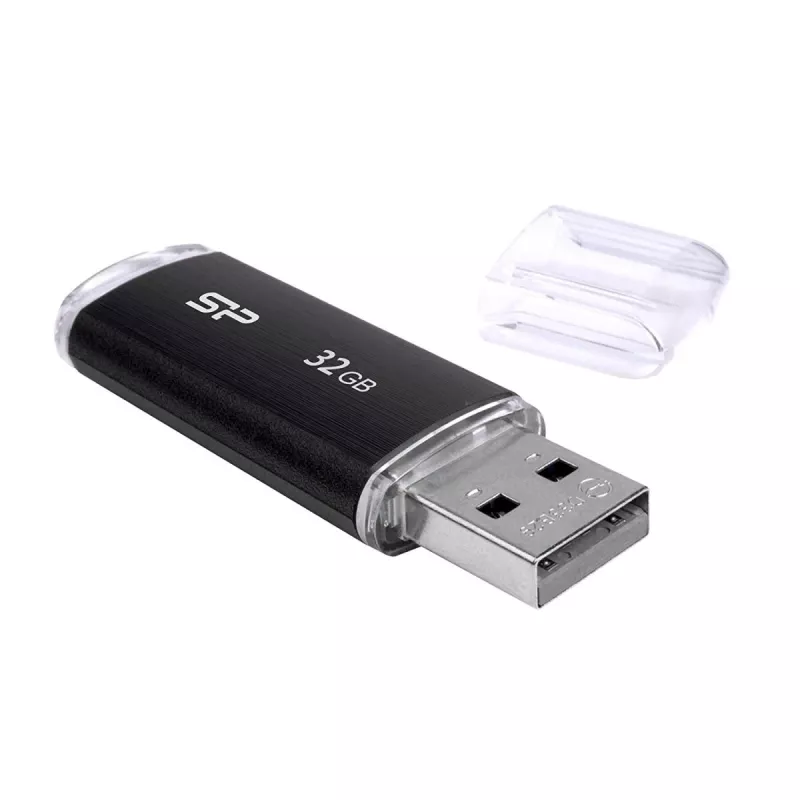 SILICON POWER Ultima U02 - 32 GB USB stick - USB 2.0 - Μαύρο
