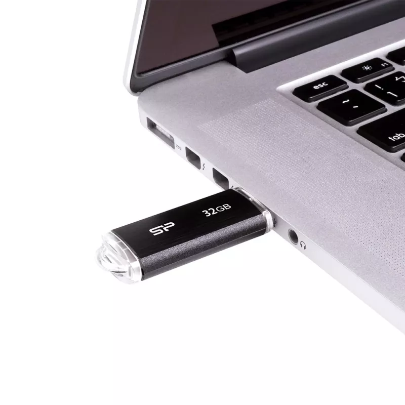 SILICON POWER Ultima U02 - 32 GB USB stick - USB 2.0 - Μαύρο