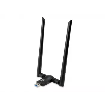 LevelOne AC1200 Dualband WLAN USB Προσαρμογέας δικτύου, Κανάλι 1-13