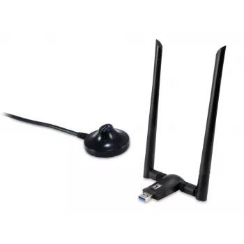 LevelOne AC1200 Dualband WLAN USB Προσαρμογέας δικτύου, Κανάλι 1-13