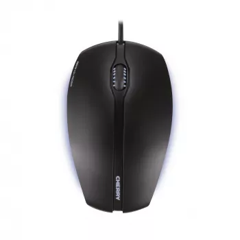 CHERRY GENTIX ΕΝΣΥΡΜΑΤΟ ΦΩΤΙΖΟΜΕΝΟ ΠΟΝΤΙΚΙ, Μαύρο, USB, Αμφίχειρο, Οπτικό, USB Type-A, 1000 DPI, Μαύρο