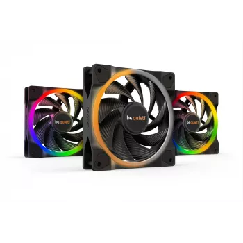 be quiet! Light Wings 120 mm ARGB PWM Ανεμιστήρας υψηλής ταχύτητας, μαύρο, Συσκευασία 3 τεμ.