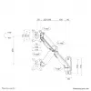 Neomounts WL70-450BL11 Βάση τοίχου οθόνης/τηλεόρασης 17-32 ίντσες - Γκάζι - Full Motion