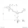 Neomounts DS60-425BL2 Βραχίονας οθόνης 17-27 ίντσες - οικονομικός χώρου
