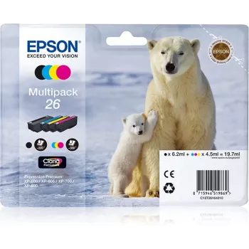 Μελάνι Epson Tinten C13T26164010 μαύρο cyan magenta κίτρινο