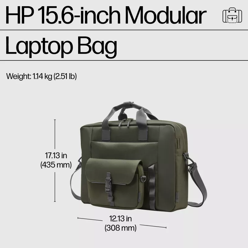 Θήκη messenger HP 15,6 ιντσών Modular Laptop Bag 39,6 cm 1,14 kg μονόχρωμη