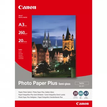 Canon SG-201 Semi-Gloss Photo Paper Plus A3 – 20 φύλλα, 260 g/m², A3 (297 x 420 mm)