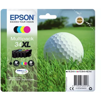 Epson Golfball συσκευασία 4 χρωμάτων 34XL DURABrite Ultra μελάνη