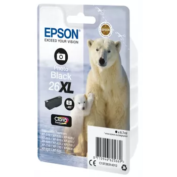 Epson Eisbär ατομική συσκευασία Photo μαύρο 26XL Claria Premium μελάνη