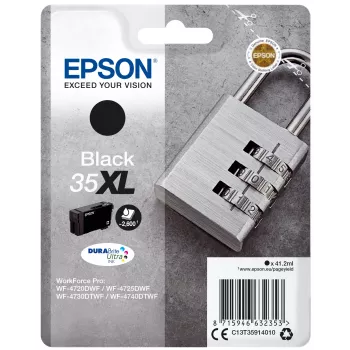 Epson Padlock ατομική συσκευασία μαύρο 35XL DURABrite Ultra μελάνη