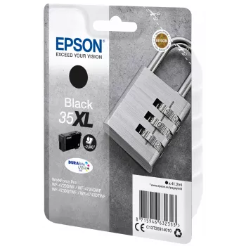 Epson Padlock ατομική συσκευασία μαύρο 35XL DURABrite Ultra μελάνη