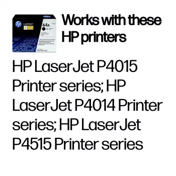 HP 64A μαύρο γνήσιο τόνερ LaserJet, 10000 σελίδες, μαύρο, 1 τεμάχιο